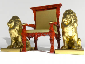 King Throne 7 - 4K Modelo 3D