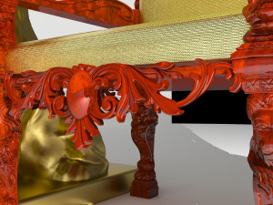 King Throne 7 - 4K Modello 3D