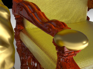 King Throne 7 - 4K Modello 3D