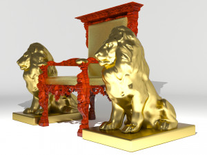 King Throne 7 - 4K Modello 3D