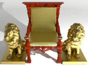 King Throne 7 - 4K Modello 3D