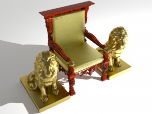 King Throne 7 - 4K Modello 3D
