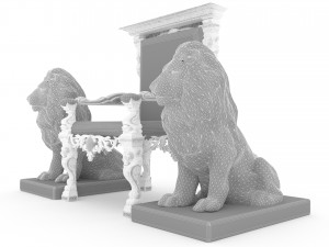 King Throne 7 - 4K Modello 3D