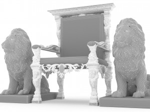 King Throne 7 - 4K Modello 3D