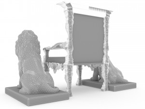 King Throne 7 - 4K Modello 3D