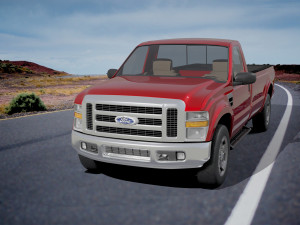 F-250 Pickup Truck 4K 3Dモデル