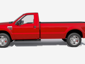 F-250 Pickup Truck 4K 3Dモデル
