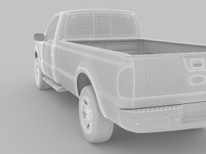 F-250 Pickup Truck 4K 3Dモデル