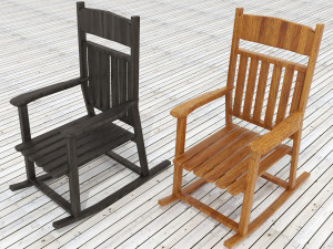 Rocking Chair 4K Modelo 3D