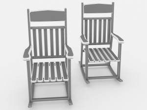 Rocking Chair 4K Model 3D