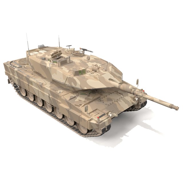 Leopard 2 Tank - 4K 3D Модель .c4d .max .obj .3ds .fbx .stl .blend 
