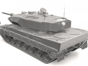 Leopard 2 Tank - 4K 3D Модель