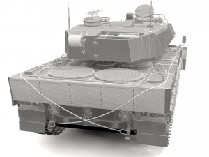 Leopard 2 Tank - 4K 3D Модель