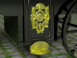 Vintage Carriage 4K 3D Model
