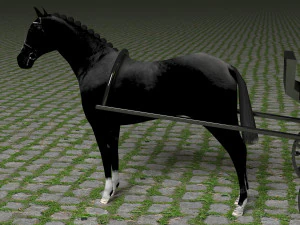 Vintage Carriage 4K 3D Model