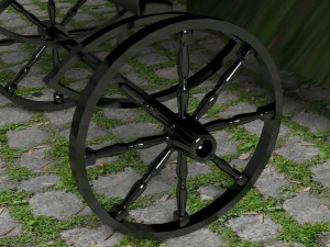 Vintage Carriage 4K 3D Model