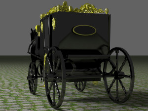 Vintage Carriage 4K Modello 3D