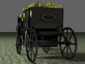 Vintage Carriage 4K 3D Model