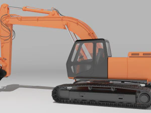 Excavator 4K 3D Model
