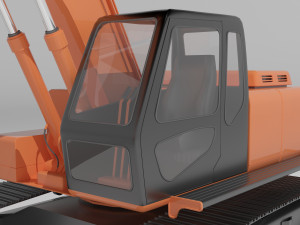 Excavator 4K Model 3D