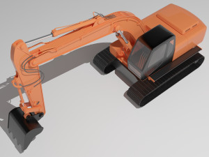 Excavator 4K Model 3D