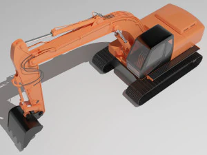 Excavator 4K 3D Model