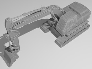 Excavator 4K Model 3D
