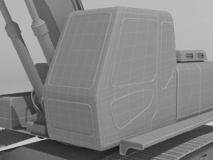 Excavator 4K 3D Model