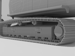 Excavator 4K Model 3D