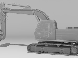 Excavator 4K Model 3D