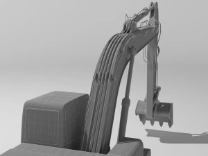 Excavator 4K 3D Model