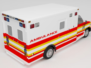 Ambulance 4K 3Dモデル