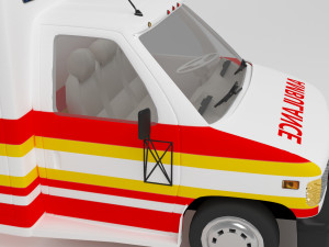 Ambulance 4K 3Dモデル