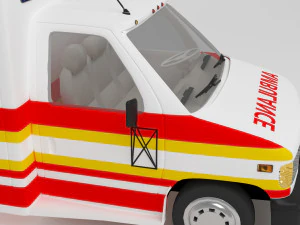 Ambulance 4K 3D Model