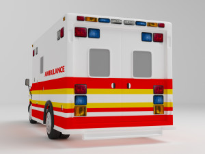 Ambulance 4K 3Dモデル
