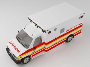 Ambulance 4K 3D Model