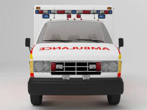 Ambulance 4K 3D Model