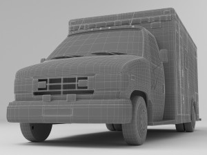 Ambulance 4K 3Dモデル