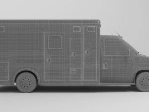 Ambulance 4K 3D Model