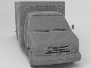 Ambulance 4K 3D Model