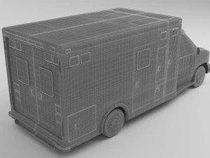 Ambulance 4K 3D Model
