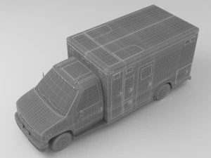 Ambulance 4K 3D Model