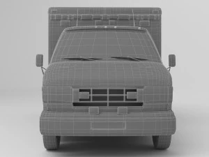 Ambulance 4K 3D Model
