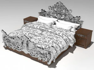 Juego de dormitorio 2 - 4K Modelo 3D