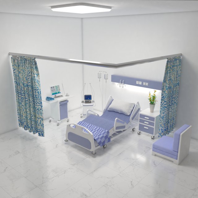 Observation Ward 4K Modelo 3D .c4d .max .obj .3ds .fbx .stl .blend 