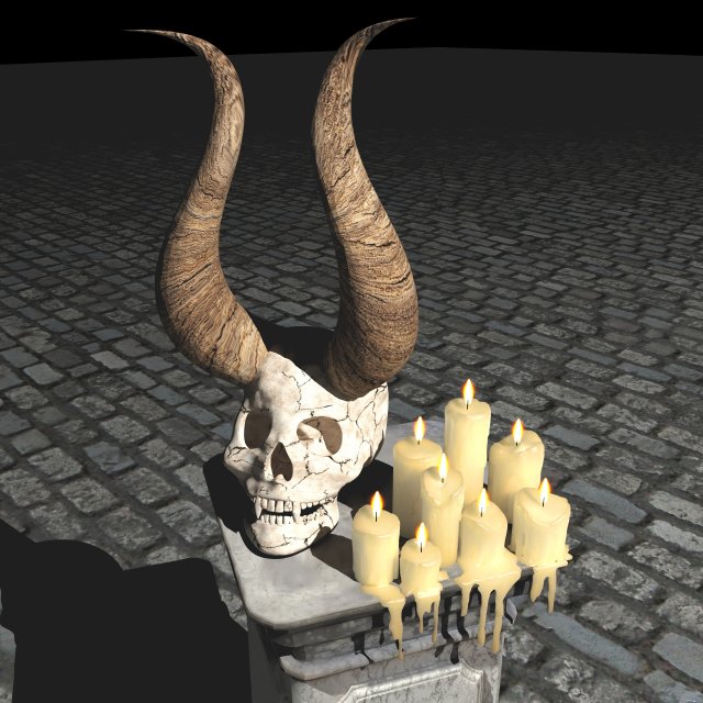 Shaddar Skull 2 - 4K Modelo 3D .c4d .max .obj .3ds .fbx .stl .blend 