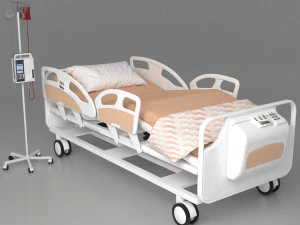 Передвижная операционная кровать 4K 3D Модель