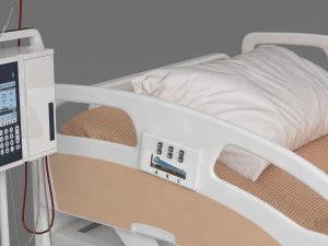 Cama quir&uacute;rgica m&oacute;vil 4K Modelo 3D