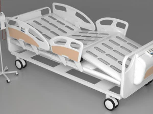 Cama quir&uacute;rgica m&oacute;vil 4K Modelo 3D