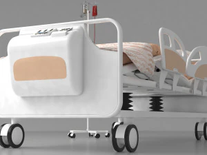Cama quir&uacute;rgica m&oacute;vil 4K Modelo 3D